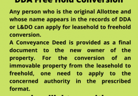 legal light consulting DDA Free Hold Conversion