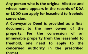 legal light consulting DDA Free Hold Conversion