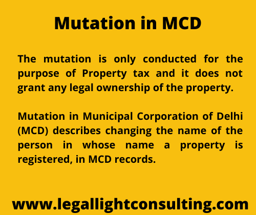 Mutation in MCD legal light consulting