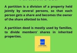 Partition deed by legal light consulting