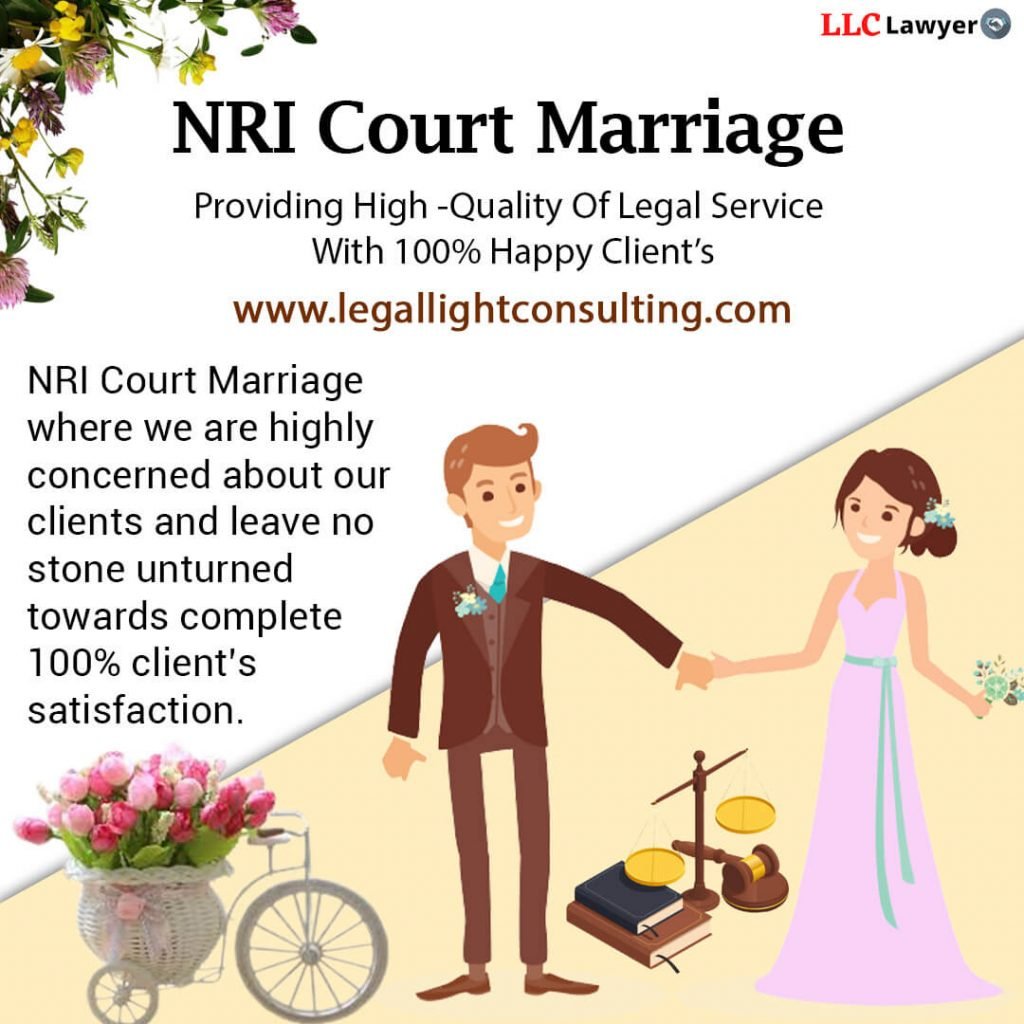 nricourtmarriage in delhi by legal light consulting